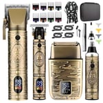 Grooming Kit Beard Trimmer Hair Clippers Nose and Ear Trimmer Shaver Gift Set