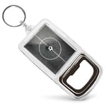 Bottle Opener Keyring BW - Football Pitch Soccer Ball Sports Game  #41361