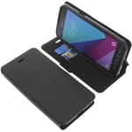 Bag for Samsung Galaxy Xcover 4 Book-Style Protective Cover Phone Case Black