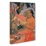 Where Are You Going Vol.1 By Paul Gauguin Canvas Print for Living Room Bedroom Home Office Décor, Wall Art Picture Ready to Hang, 30 x 20 Inch (76 x 50 cm)