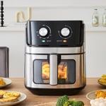6.5L Air Fryer Power Oven Oil Free Frying Chips Knob Kitchen  1700W Cooker