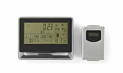 NEDIS Weather Station with Outdoor Sensor Wireless with Barometer, Alarm Clock C