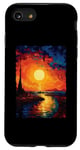 Coque pour iPhone SE (2020) / 7 / 8 Couchers de soleil artistiques de Van Gogh Nuit étoilée