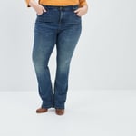 MODAVISTA - jeans bootcut denim dirty femme grande taille