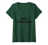 Womens FRONT TOWARD ENEMY CLAYMORE MINE V-Neck T-Shirt