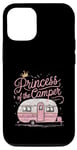 Coque pour iPhone 13 Pro Princesse du campeur mignon camping camping-car famille camping-car