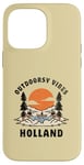 Coque pour iPhone 14 Pro Max Outdoorsy Vibes Holland Voyage Vacances Hollande