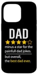 Coque pour iPhone 14 Pro Max Drôle papa fête des pères blague humour papa fils fille papa papa papa