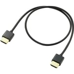 Speaka Professional - Câble de raccordement hdmi Fiche mâle hdmi-a, Fiche mâle hdmi-a 0.50 m noir SP-9070576 4K uhd, cana