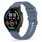 Vancle Bracelet pour Xiaomi Mi Watch/Xiaomi Watch S1/Xiaomi Watch S1 Active/Xiaomi Mi Watch Color Sport, Silicone Bracelet pour Xiaomi Mi Watch/Mi Watch Color Sport (Bleu Gris, 22mm)