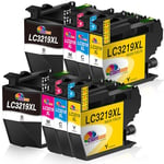 Clorisun LC3219XL LC3217 Cartouche d'encre Compatible pour Brother LC3217 LC 3219XL pour Brother MFC-J6930DW MFC-J5330DW MFC-J5730DW MFC-J6530DW MFC-J5335DW MFC-J5930DW MFC-6935DW(8 Pack)