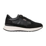 Boss Mens Jace Runn Trainers in Black material_Leather - Size UK 6