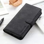 Nokia C21 Case, Sturdy Practical Nokia C21 Phone Case, Magnetic Flip Wallet Case for Nokia C21 Case, Black