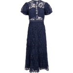 Lace Midi Dress - Navy