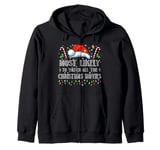 Most Likely To Watch All The Christmas Movies Love Movie Zip Hoodie