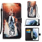 Samsung Galaxy S21 FE 5G      Designer PU Case      Cat&amp;Tiger