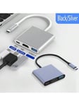 3 in 1 Type C – 4K HDMI-yhteensopiva USB 3.0 -lataussovitin USB C -keskitin USB 3.0 -telakka-aseman jakaja (ei sovellu iPhonen kanssa) - Monivärinen