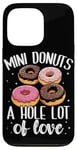 Coque pour iPhone 13 Pro Mini donuts A Hole Lot of Love Mini Donuts