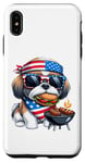 Coque pour iPhone XS Max Shih Tzu Barbecue 4 juillet pour hommes, femmes, enfants, adolescents, garçons et filles