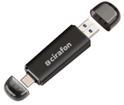 Cirafon Minneskortsläsare Usb-a+usb-c