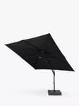 Royalcraft 3m Freestanding Square Parasol & Base, Grey