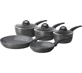 TOWER Cerastone T81276 5-piece Non-stick Pan Set - Graphite