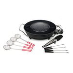 Tristar Barbecue coréen Hot Pot - Nombreux Accessoires Inclus - 3 L - 4 Personnes - 1 800 W