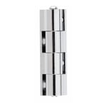 Notre Selection - Charnière universelle en applique pour meuble hauteur 40mm diamètre nœud 10mm laiton chromé - CUB040S03