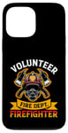 Coque pour iPhone 13 Pro Max Emblème de pompier Brave Hero Fire Dept