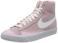 Nike Women's Blazer Mid Vintage '77 Basketball Shoe, Pink Foam White, 3.5 UK