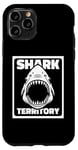 Coque pour iPhone 11 Pro Shark Territory Whale Hammerhead White Lover Shark