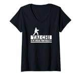 Womens Tai Chi Is My Break From Reality Funny Tai Chi V-Neck T-Shirt