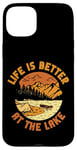 iPhone 15 Plus Rowing Row Boat Retro Vintage Life Is Better At The Lake Case