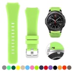 20 mm 22 mm band för Samsung Galaxy Watch 4/6/Classic/5/ pro/3/active 2/Gear s3/S2 silikonarmband Huawei GT/4/2/GT2/3 Pro -rem green 6 22mm