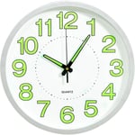 Vidaxl - Horloge murale lumineuse Blanc 30 cm White