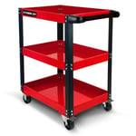 Chariot d'atelier BM TOOLS TOOLCART à 3 étages sur roulettes - Desserte, Plateaux de rangement pour outils, Servante, 150KG Max