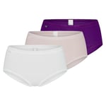 Sloggi Women's Basic+ Midi C3P Underwear, Multiple Colours 18, 36