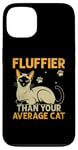 Coque pour iPhone 13 Plus moelleux que votre chat moyen Meezer siamois