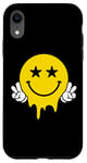 iPhone XR Melting Yellow Smile Funny Smiling Melted Dripping Face Cute Case