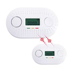 Firexo fxo Interlinked Carbon Monoxide Alarm - Wireless CO Detector with 10 Year Tamper Proof Battery, LCD Display & Quick Alerts - Can be Interlinked with fxo Smoke & Heat Alarm (sold separately)