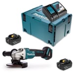 Meuleuse d'angle sans fil - MAKITA DGA506RMJ - 18V - Ø125 mm - 2x4,0 Ah