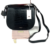 Radley Cross Body Bag Medium Painters Mews Faux Croc Black Leather RRP 209