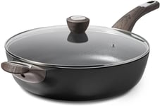 30Cm  Deep  Nonstick  Frying  Pan , 4 . 7L  Saute  Pan  with  Lid , Large  Skill