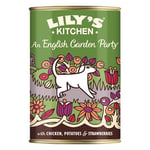 Lily's Kitchen Made with Natural Ingredients Adult Wet Dog Food Tin An English Garden Party 6 x 400g