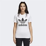 adidas Women Trefoil T-Shirt - White/Black, 32