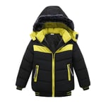 Doudoune Enfant Garçon De Marque Plus De Velours Parka Enfant Garçon À Capuche Fourrure Synthétique Detachable Manteau Enfant Garçon -Zs306962