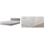 Silentnight Non Storage Divan | Slate Grey | Single with 1200 Eco Comfort Mattress | Which Best Buy 2020 | Medium Firm | Single