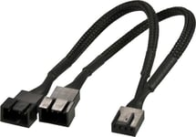 AKASA splitter för PWM-fläktar,1x4-pin ha till 2x4-pin ho