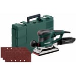 Metabo - Sander Sre 4350 Turbotec Ensemble + 10 feuilles de meulage dans la valise