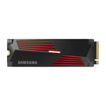 Samsung 990 PRO Heatsink NVMe M.2 SSD with heat sink, 4 TB, PCIe 4.0, 7,450 MB/s read, 6,900 MB/s write, Internal SSD with RGB for PC/console gaming and video editing, MZ-V9P4T0CW